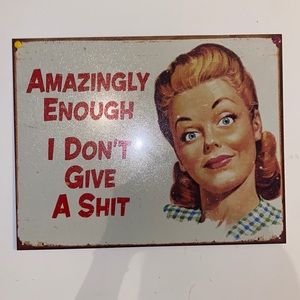 Rustic E-Card Old Fashioned Design Metal Sign